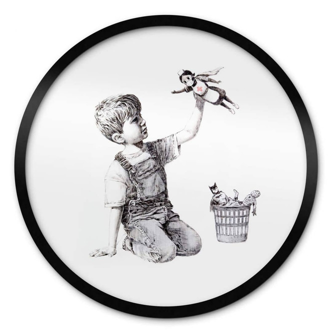 Poster Banksy - Real Hero - Rund