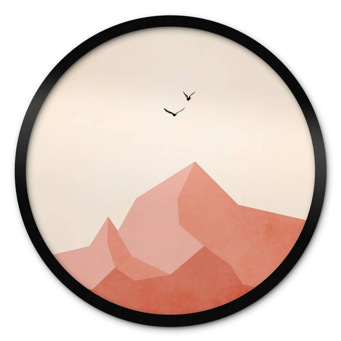 Poster Kubistika - Zugspitze - Rund