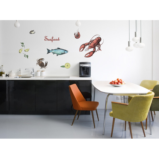 Wandsticker Seafood