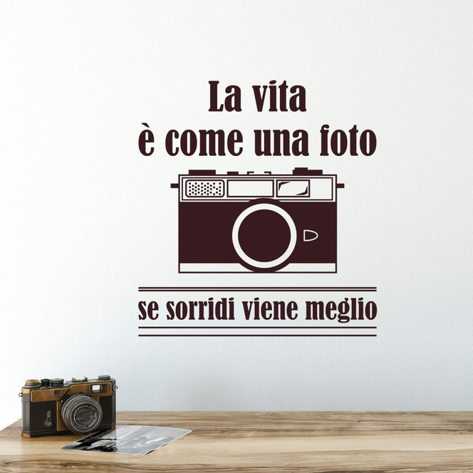 Wandtattoo La vita è come una foto...