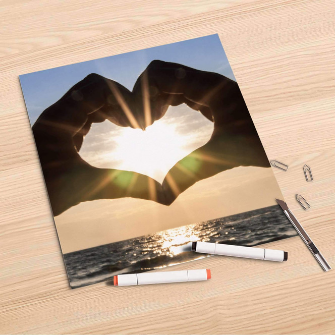 Folienbogen (30x30cm) - Sunny Heart- Bild 1