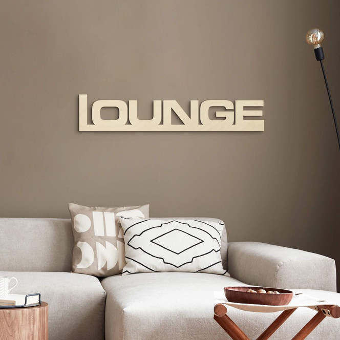 Holzbuchstaben Lounge