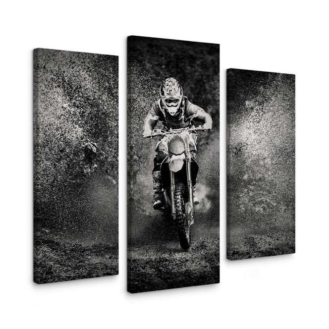 Leinwandbild GS - Dirty Hobby (3-teilig)