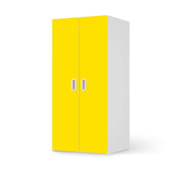 Möbelfolie IKEA Stuva / Fritids Schrank - 2 grosse Türen - Gelb Dark- Bild 1