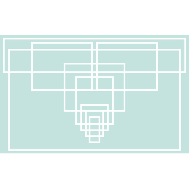 Roswitha Huber Mills Board Center Ice White Fototapete