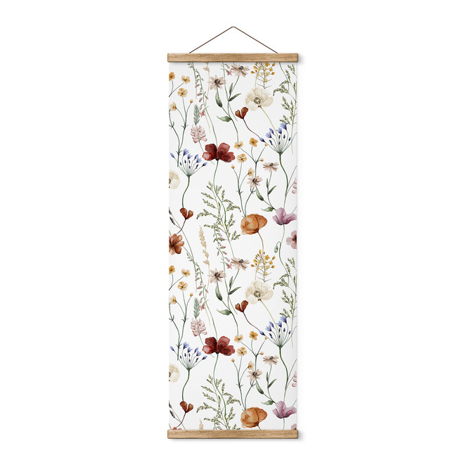 Stoffbild Bunte Wildblumen - UN Designs - Panorama