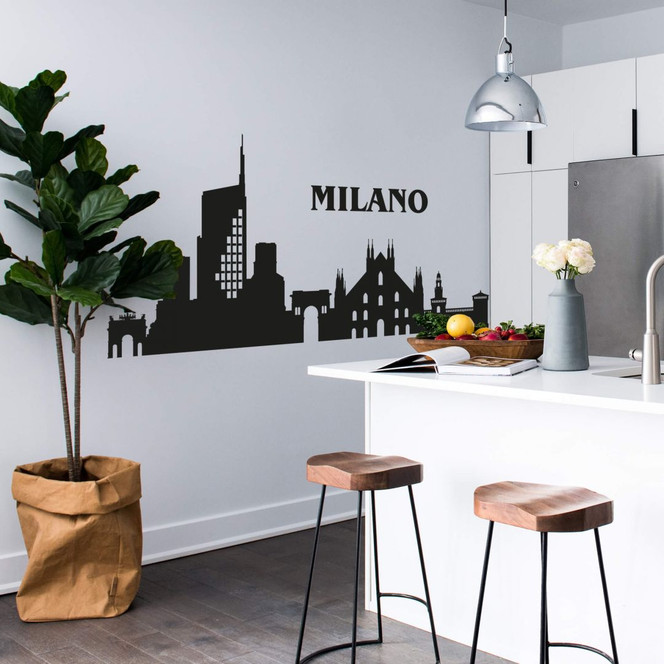 Wandtattoo Skyline Milano