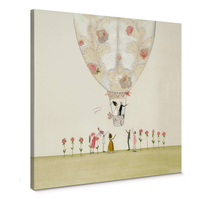 Leinwandbild Leffler - Hochzeitsballon