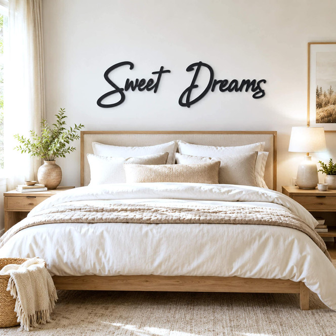 MDF-Deko 3D Schriftzug Sweet Dreams