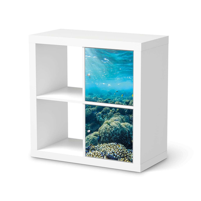 Möbelfolie IKEA Kallax Regal 2 Türen (hoch) - Underwater World- Bild 1