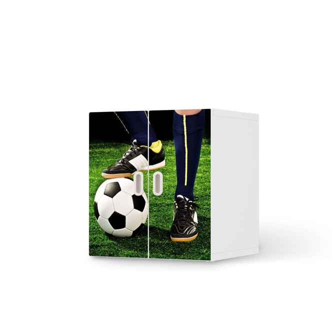 Möbelfolie IKEA Stuva / Fritids Schrank - 2 kleine Türen - Fussballstar- Bild 1