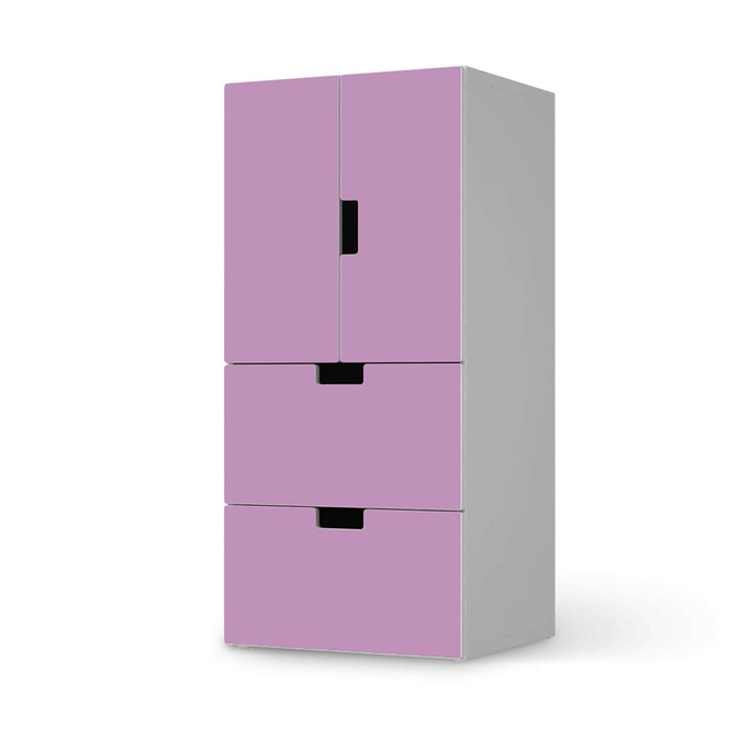 Möbelfolie IKEA Stuva / Malad - 2 Schubladen und 2 kleine Türen - Flieder Light- Bild 1