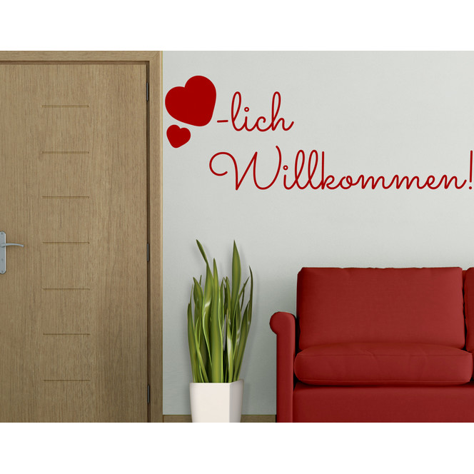 Wandtattoo Herzlich Willkommen - Bild 1