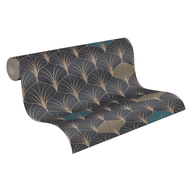 A.S. Création Vliestapete Pop Style Retrotapete, blau, schwarz, metallic