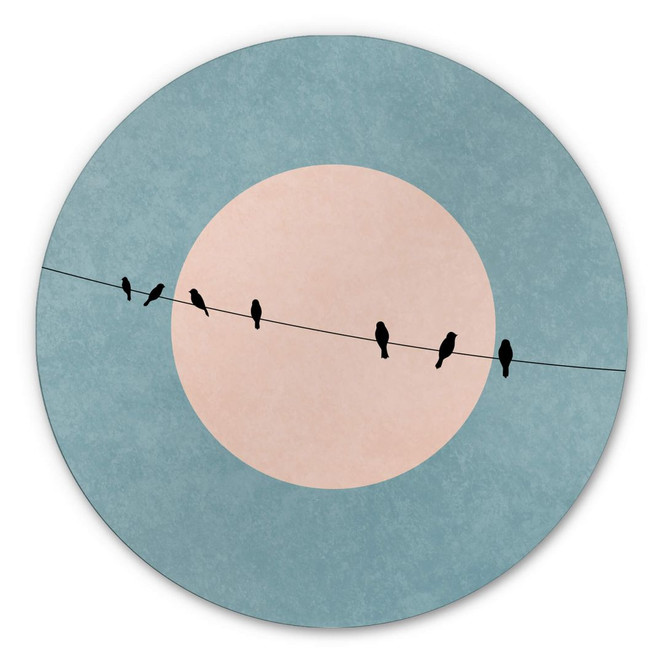 Alu-Dibond Kubistika - Die Schönheit der Stille - Rund