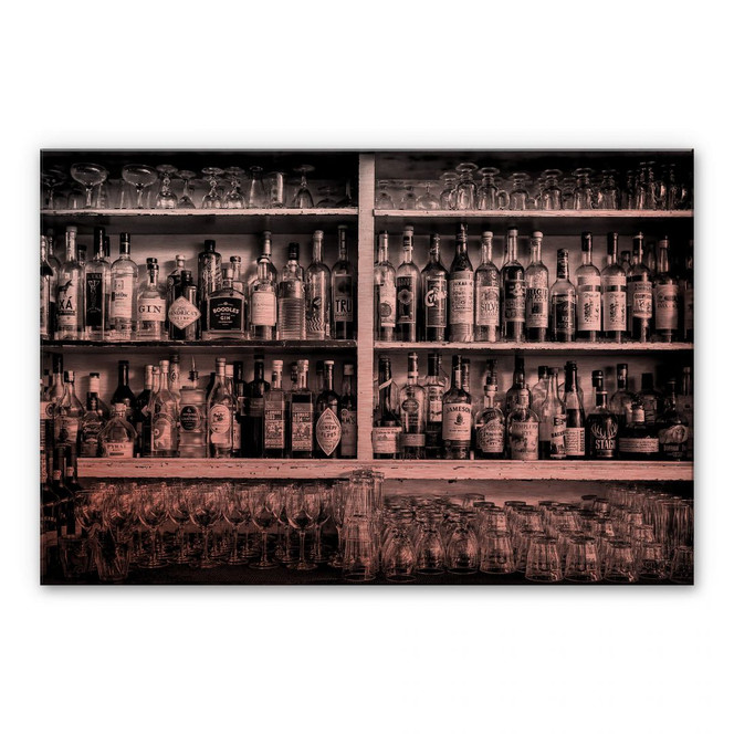 Alu-Dibond-Kupfereffekt - Klein - The Classic Bar