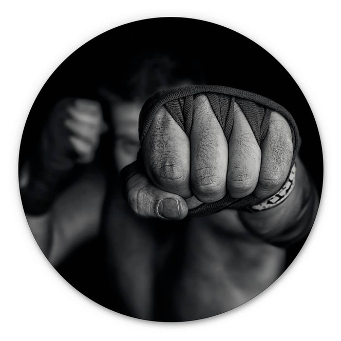 Alu-Dibond Vrican - Linke Gerade - Rund