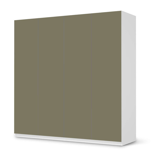 Klebefolie IKEA Pax Schrank 201cm Höhe - 4 Türen - Braungrau Light- Bild 1
