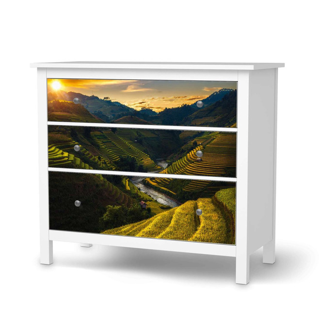 Möbelfolie IKEA Hemnes Kommode 3 Schubladen - Reisterrassen- Bild 1
