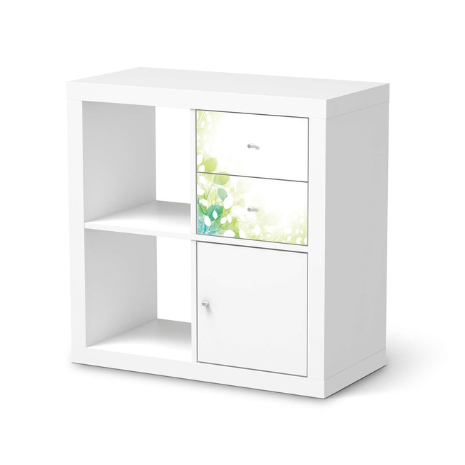 Möbelfolie IKEA Kallax Regal Schubladen - Flower Light- Bild 1