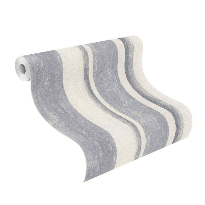 Rasch Vliestapete Linares in Blockstreifenoptik indigoblau