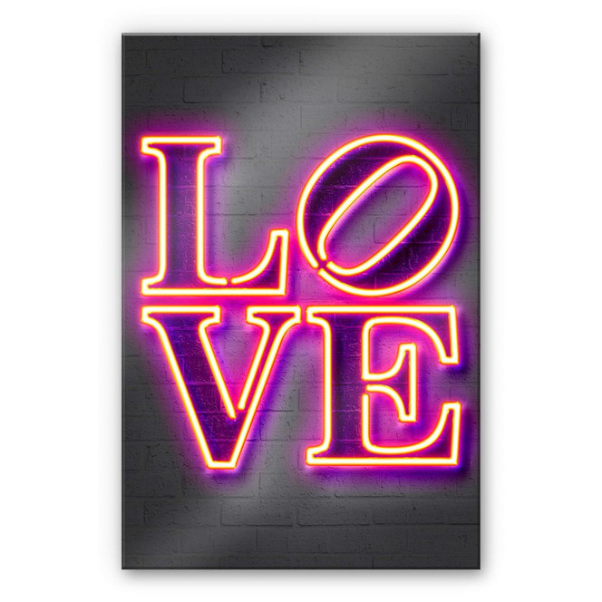 Acrylglasbild Mielu - Love