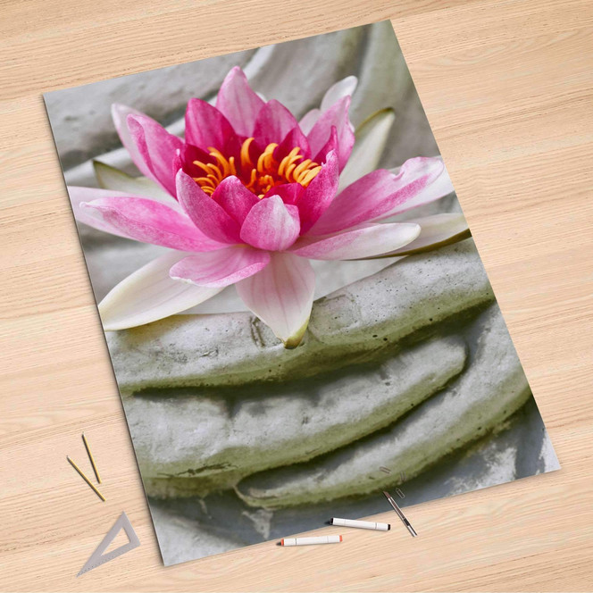Folienbogen (100x150cm) - Flower Buddha- Bild 1
