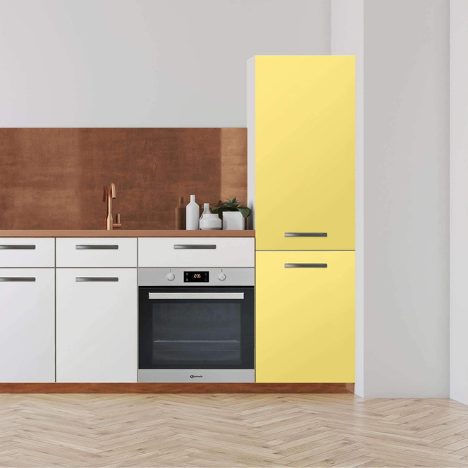 Klebefolie - Hochschrank (60x200cm) - Gelb Light- Bild 1