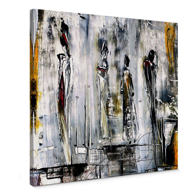 Leinwandbild Niksic - Erfolgsstufen - quadratisch