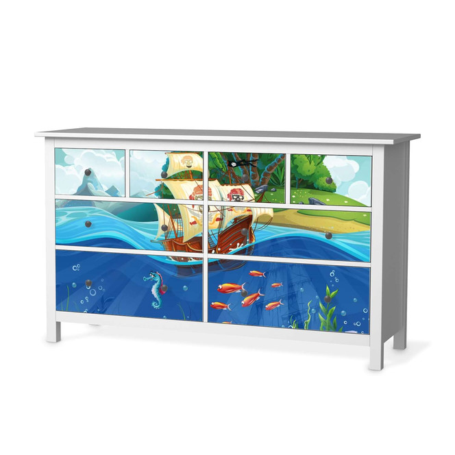 Möbelfolie IKEA Hemnes Kommode 8 Schubladen - Pirates- Bild 1