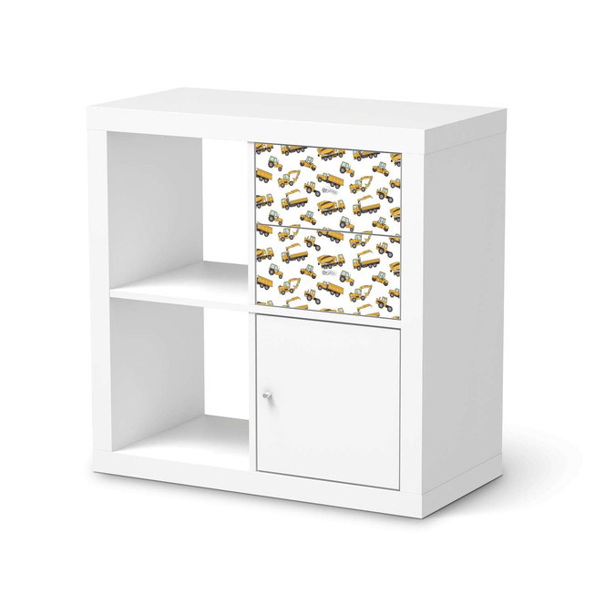 Möbelfolie IKEA IKEA Expedit Regal Schubladen - Working Cars- Bild 1