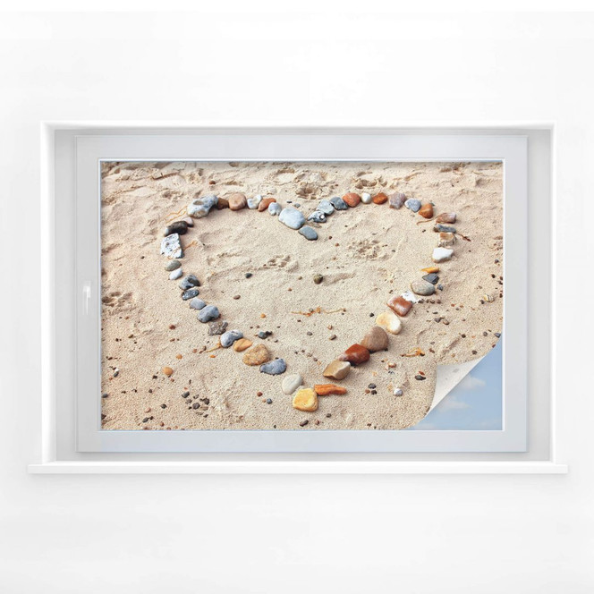 Sichtschutzfolie Liebesstrand