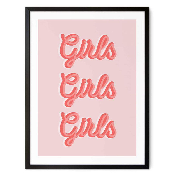 Spruchposter Kerr-Dineen - Girls Girls Girls