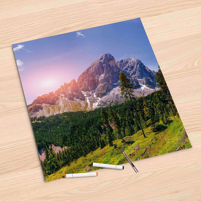 Folienbogen (60x60cm) - Alpenblick- Bild 1