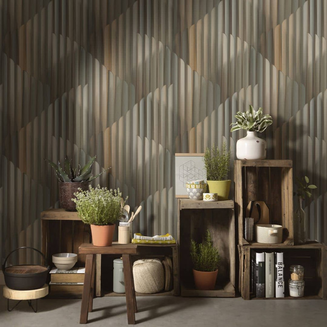 Grafiktapete Elysium gold