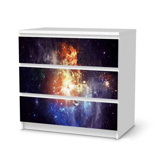 Klebefolie IKEA Malm Kommode 3 Schubladen - Nebula- Bild 1