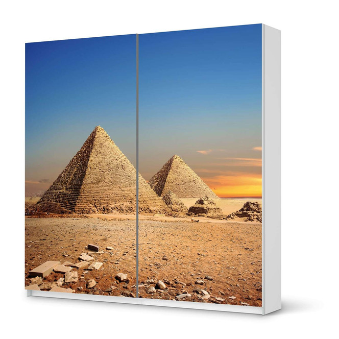 Möbel Klebefolie IKEA Pax Schrank 201cm Höhe - Schiebetür - Pyramids- Bild 1