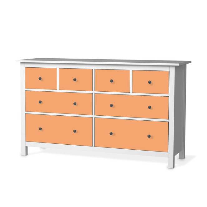 Möbelfolie IKEA Hemnes Kommode 8 Schubladen - Orange Light- Bild 1