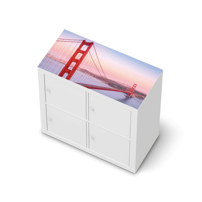 Möbelfolie IKEA Kallax Regal oben - Golden Gate- Bild 1