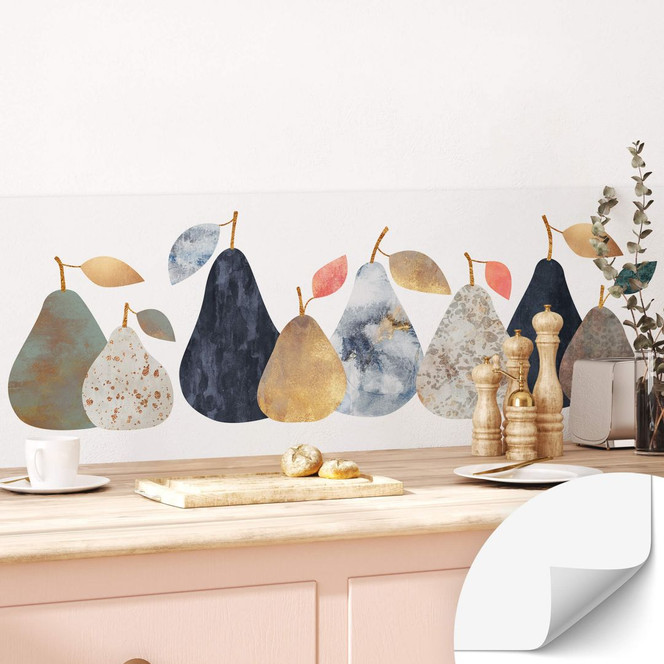 Selbstklebende Küchenrückwand Fredriksson - Bunte Birnen
