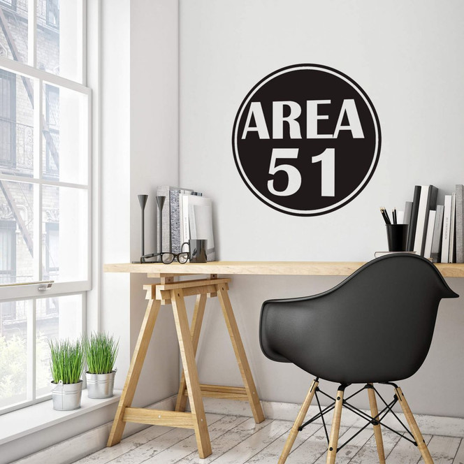 Wandtattoo Area 51
