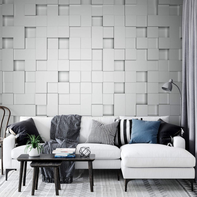 Fototapete Papiertapete Cubes - 366x254cm - Bild 1