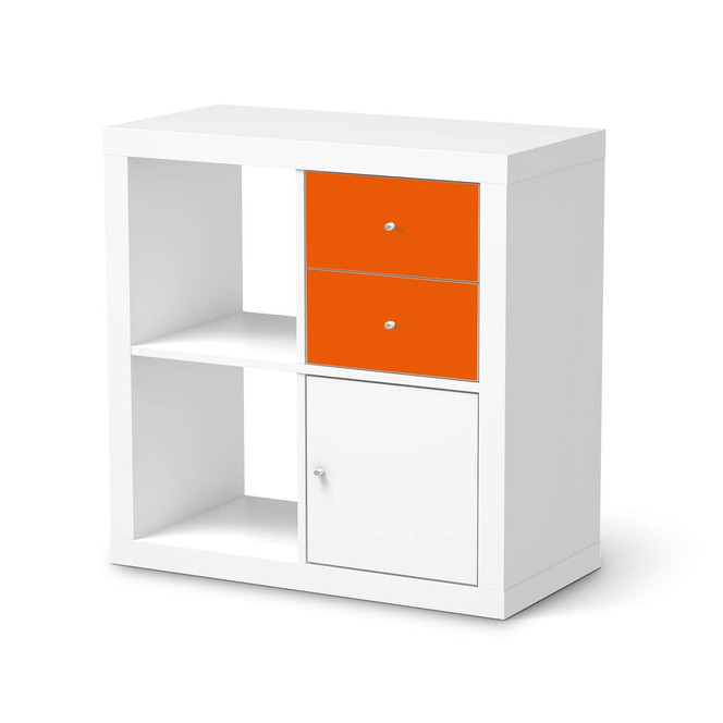 Möbelfolie IKEA IKEA Expedit Regal Schubladen - Orange Dark- Bild 1