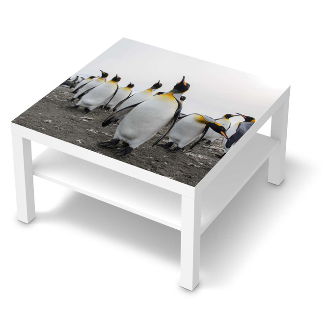 Möbelfolie IKEA Lack Tisch 78x78cm - Penguin Family- Bild 1