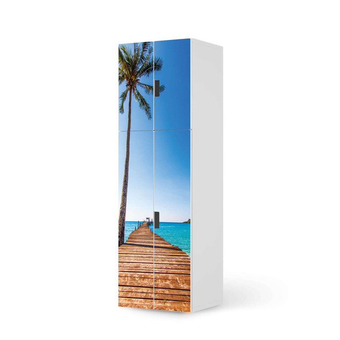 Möbelfolie IKEA Stuva / Malad - 2 grosse Türen und 2 kleine Türen - Caribbean- Bild 1