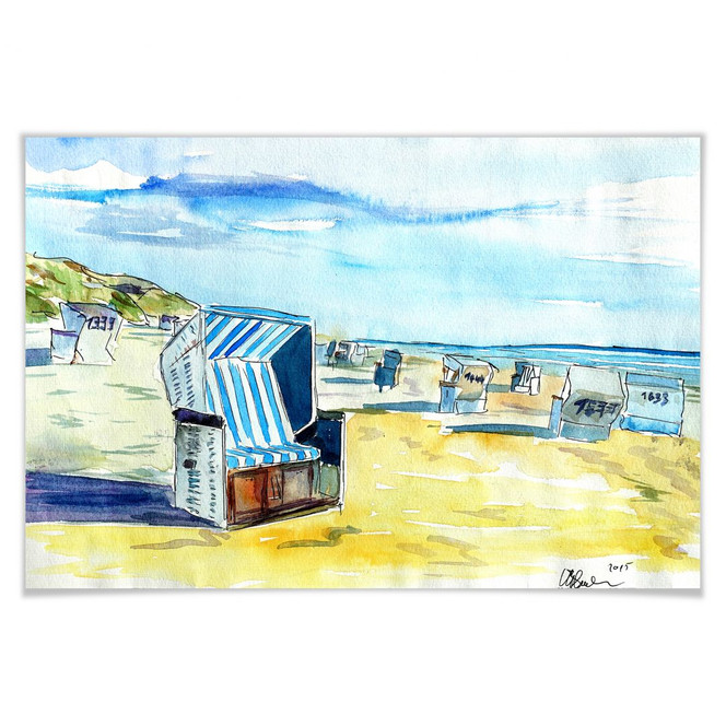 Poster Bleichner - Sylter Strand