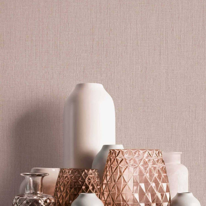 Vliestapete in Taupe - Elegante Unitapete mit feiner Struktur für stilvolle Innenräume