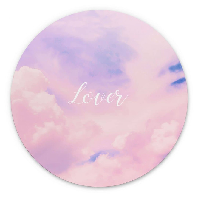 Wandbild Lover - inspiriert von Taylor Swift - Alu-Dibond - Rund