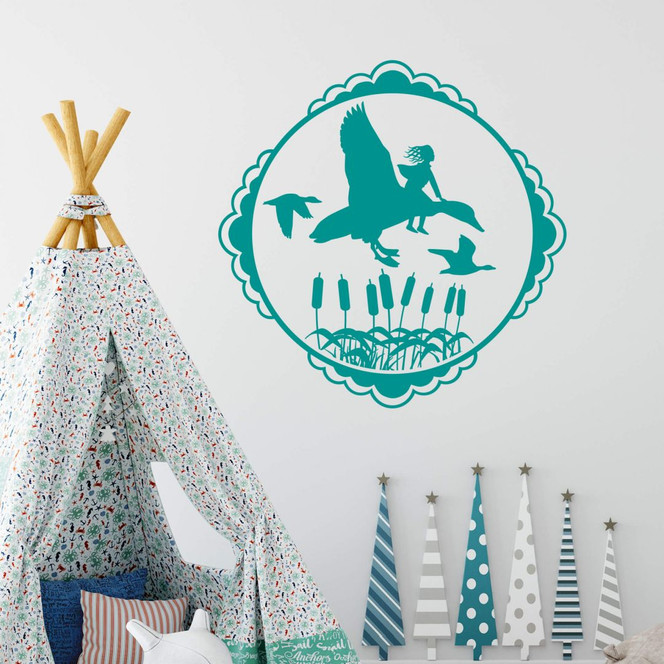 Wandtattoo Märchenwelt Entenflug