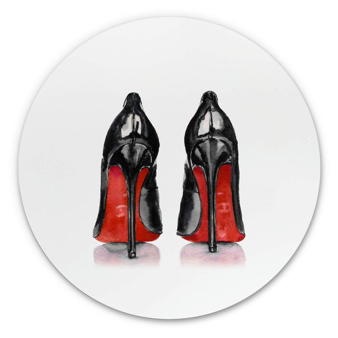 Alu-Dibond High Heels - Rund